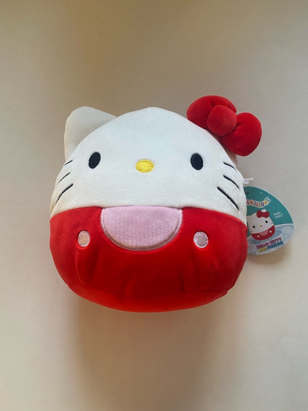 Hello Kitty Red and White Plush with Pink Pocket